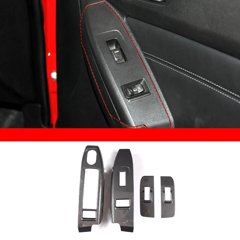 

Для Hummer H3 2005-2007 нержавеющая сталь углеродная Автомобильная Дверь Окно Стекло подъемник фотоэлемент стикер аксессуары