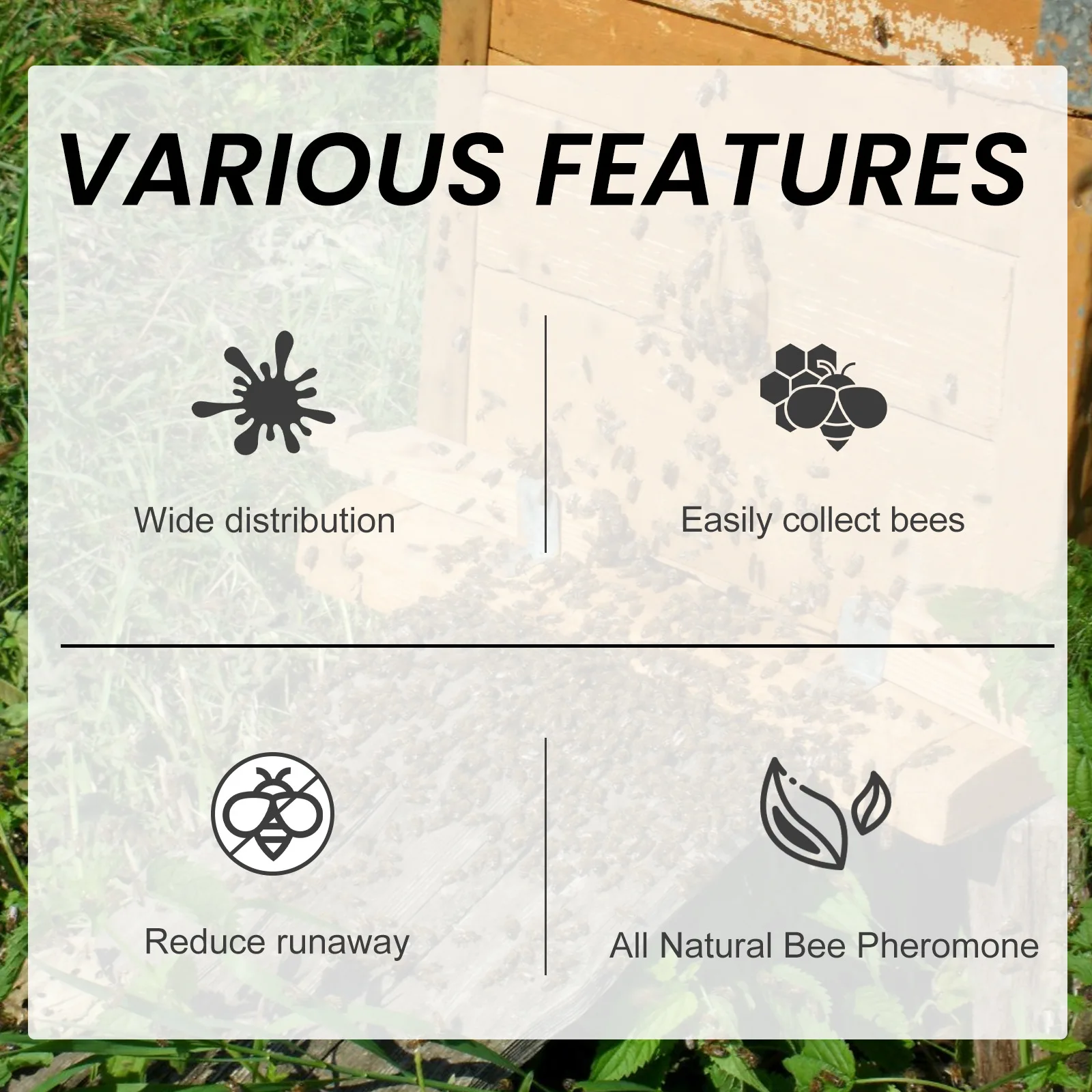 Yegbong Bee Attractant Lure Bee Attracting essence Agricultural Field Horticulture Agent