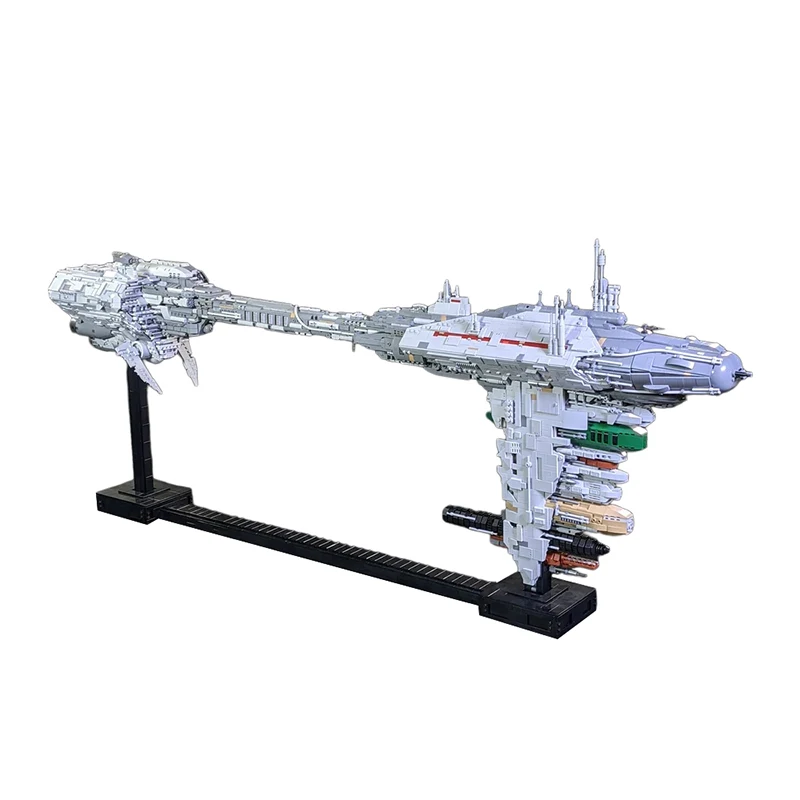 MOC Space Wars Classic Movie Raumschiff Nebulon-B Fregatte Ziegel Montagemodell Raumschiff Militär Schlachtschiff Ziegel Spielzeug Geschenk