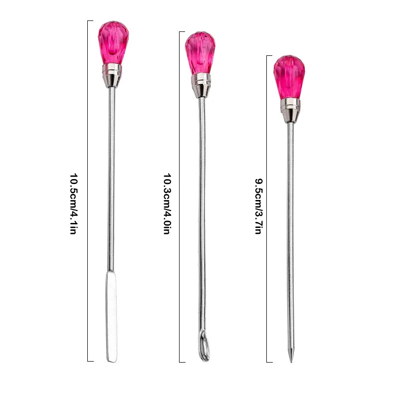 Nail Art Eye Shadow Cream Stirring Rod Stainless Metal Gel Stirring Tool Spatula Pin Nail Accesories And Pigments Mixing Tools 6