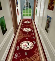 Luxury Design Hall Corridor Carpet Non-slip Washable Runner Stairway Rug Outdoors Aisle The Long Corridor Mat Customizable 카펫 2