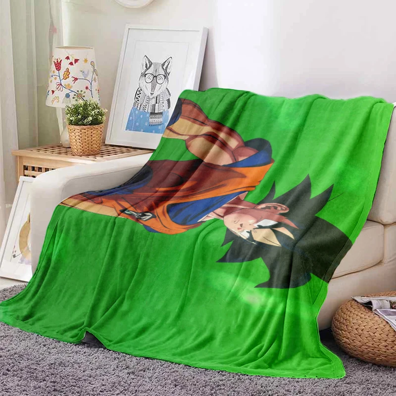 130x150cm Anime 3D D-Dragon-Ball Japan Cartoon Soft Flannel Blanket for Beds Bedroom Sofa Picnic,Throw Blanket Cover Outdoors 2