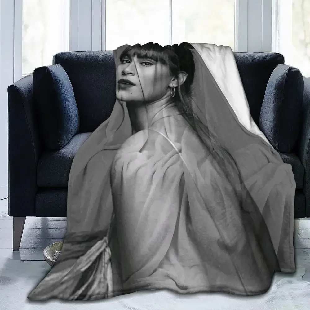 Description Picture 6 of itemA-Aitanas Flannel Blankets Quality Soft Durable Music Singer Throw Blanket Winter Travel Office Living Room Pattern Bedspread