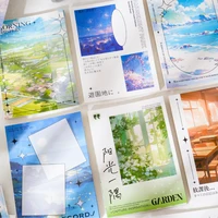 Journal GO 30pcs Aesthetic Decorative Collage Card for Journal Scrapbooking Wall Ins BeautifulScenery Artistic Background Paper 1