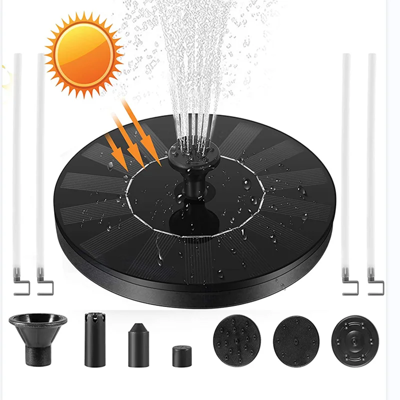 Solar Fountain Solar Fountain Pool Garden Water Pool Floating Outdoor Birdbath Patio Landscape Small Fountains