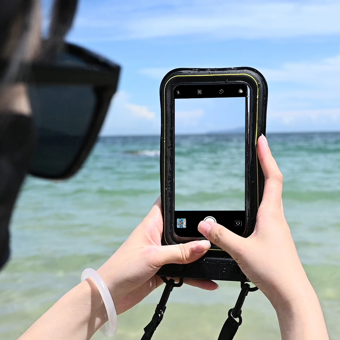 HAISSKY Upgrade Sponge Waterproof Phone Bag Universal Crossbody Swimming Surfing Storage Pouch For iPhone Samsung Xiaomi Google waterproof bag
