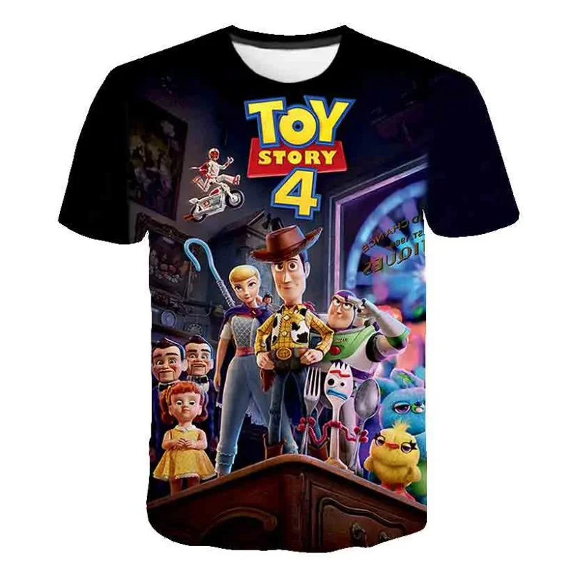 

Disney Anime Toy Story 3D Print T-shirt Cartoon Children's Clothing Summer Women Men Oversized T Shirt Harajuku Street Tops Tees