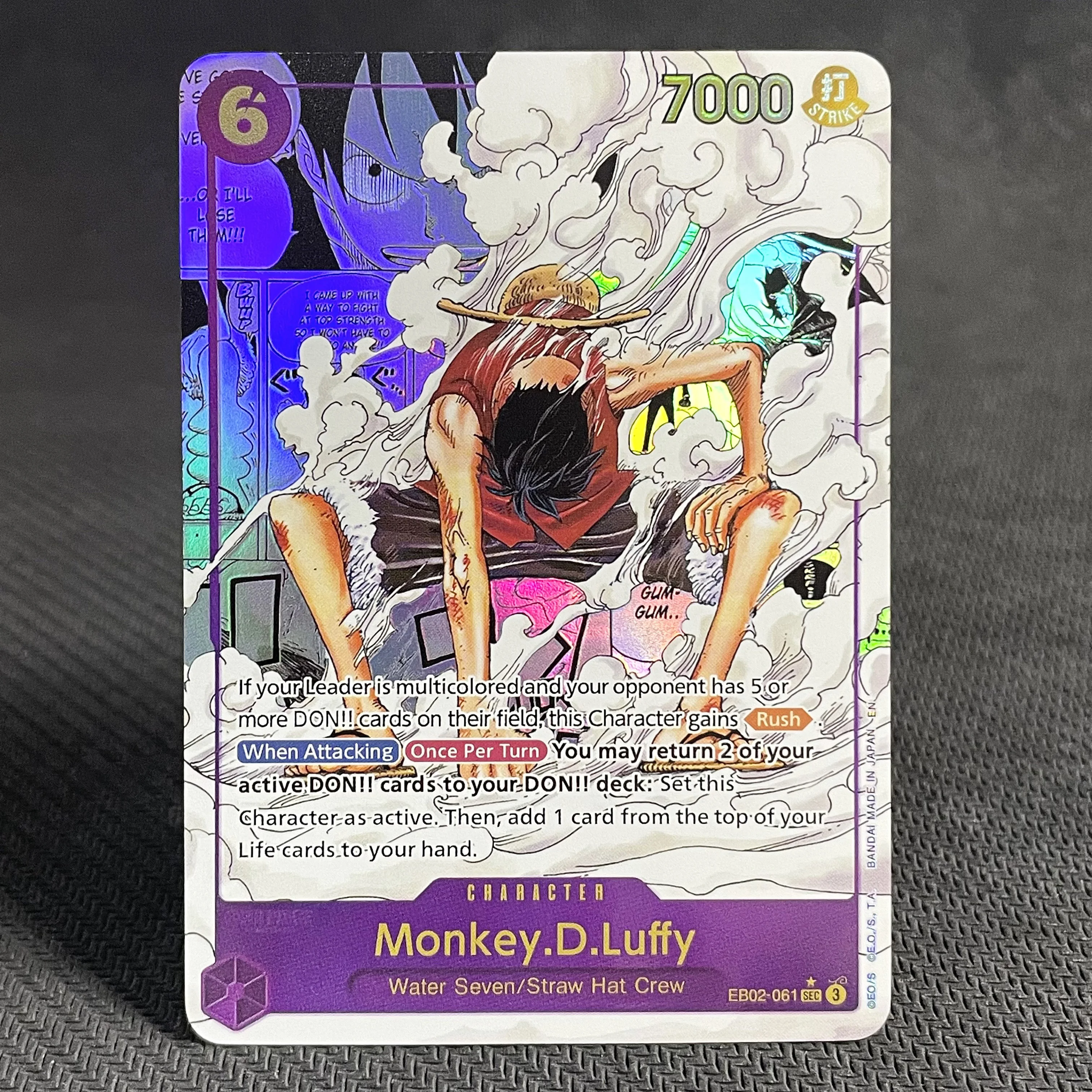 One Piece Collectible Card One Piece TCG #OP05-119 Monkey D Luffy Nika Gear  5 SEC Japanese | UK Nika Luffy Holo