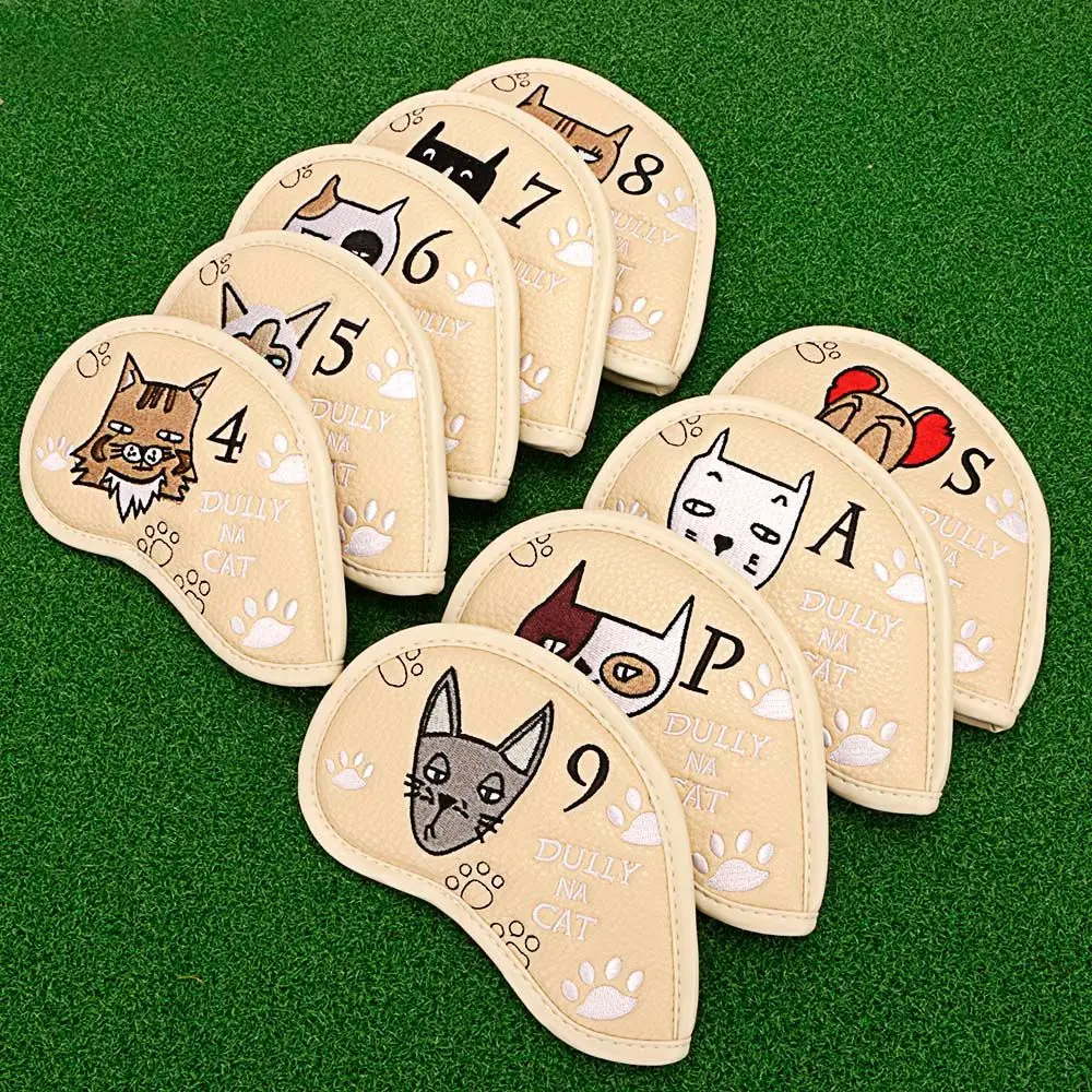 

Golf Iron Cover with Cat and Dog Pattern for a Simple Style Golf Club Head Cover