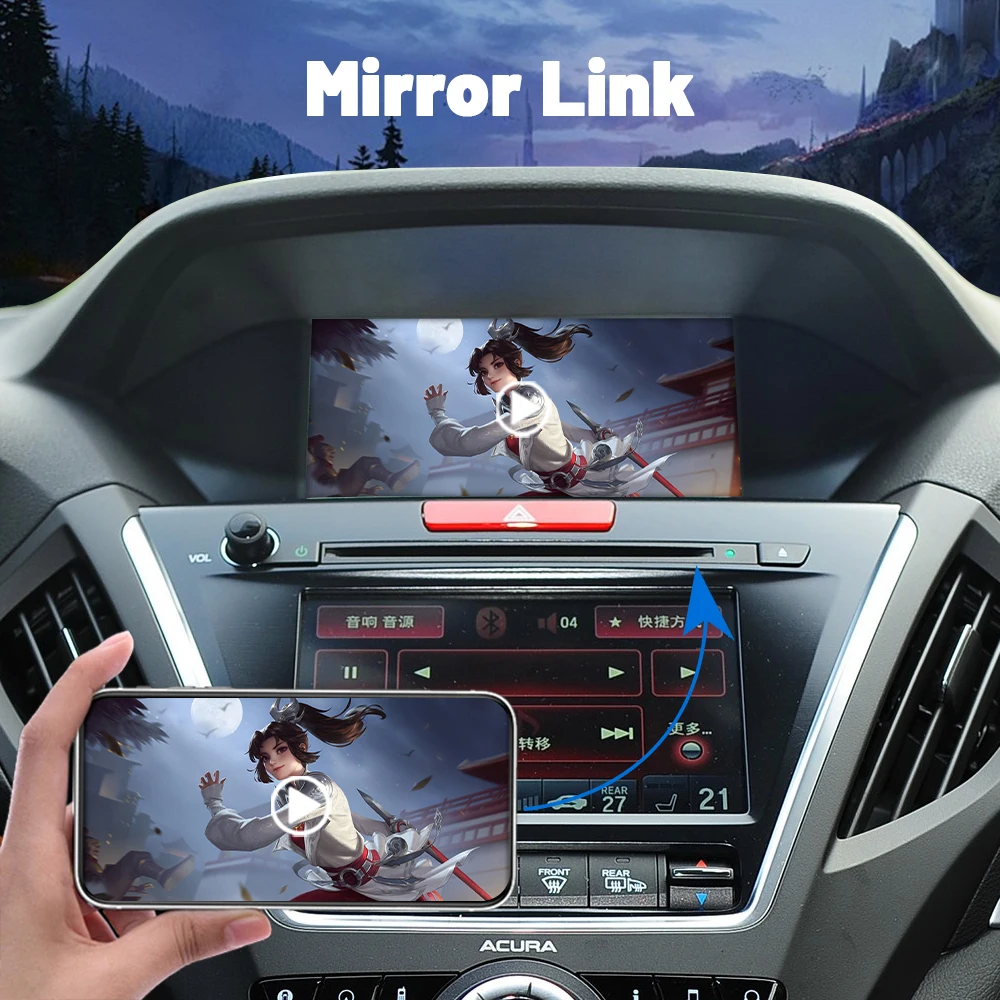 Car Ai Box Wireless Apple Carplay Android Auto For Acura YD3