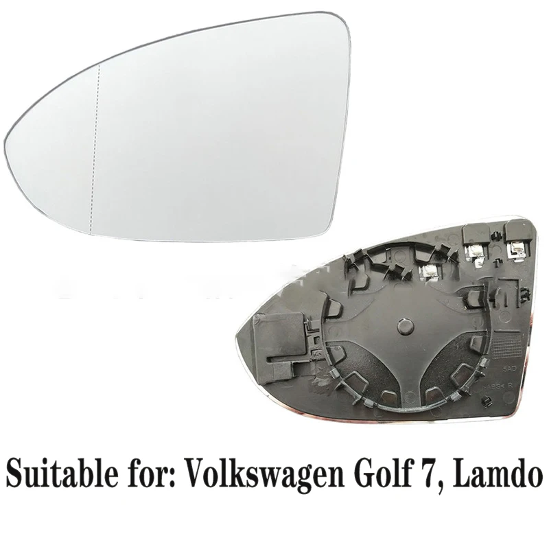 

1Pcs Car Left Right Heated Wing Mirror Glass Car Rearview Mirror Wide Angle Wing Mirror Glass for Vw Golf Mk7 2015 - 2017