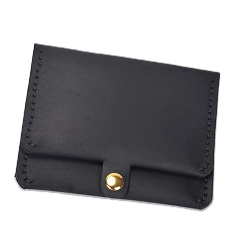 Men Wallet Retro Handmade Leather Credit Card Holder Small Coin Purse Money Bag Craft Tool Making Accessories