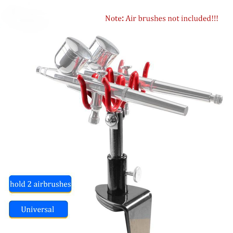 Airbrush Stand Practical Clamp-on Style Airbrush Holder Two-brush Table  Stand Airbrush Rack Tool Easy to Use - AliExpress