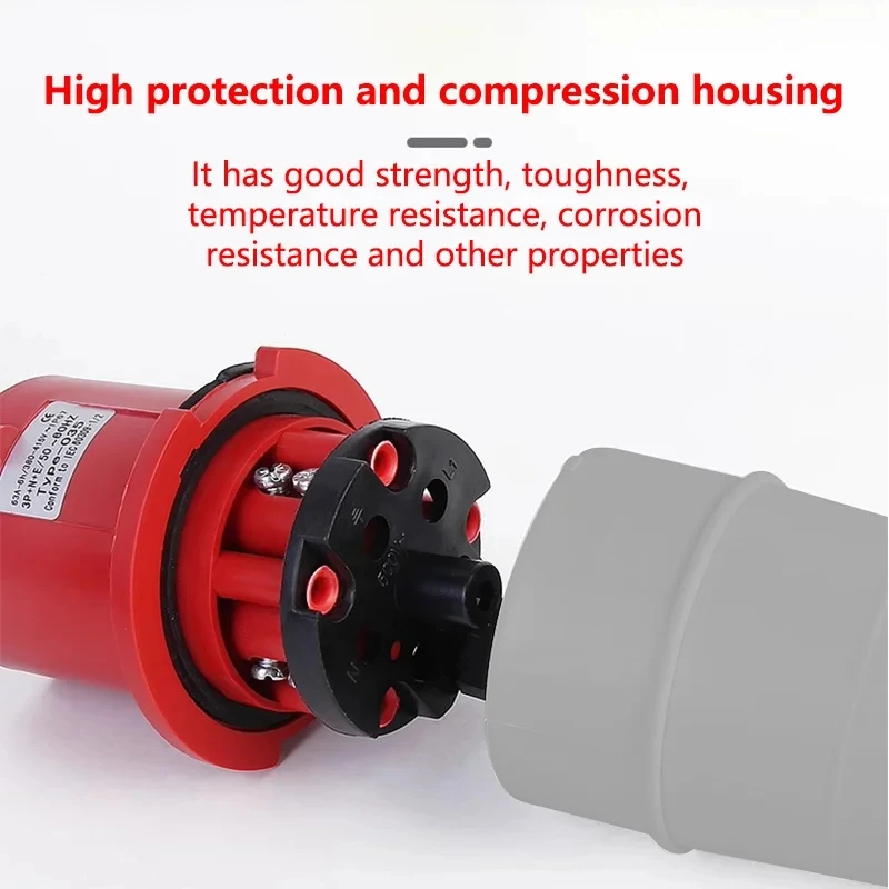 Power Plug Adapter 16/32A Industrial Plug and Socket 3P/4P/5Pin Electrical Connector IP67 Wall Mounted Socket Male&Female Plug plug adapter electrical socket power plug adapter