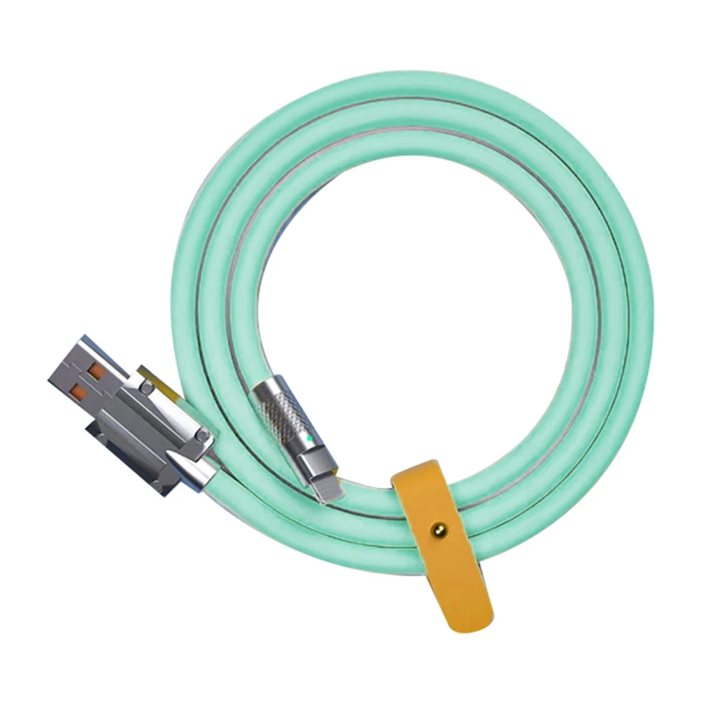 

120W 6A Super Fast Charge USB C Charging Cable USB Type-C Charging+Data Transfer 2-In-1 Mobile Phone Cable Green(1M)