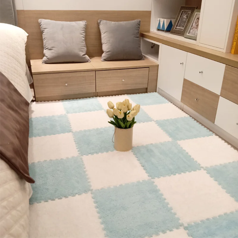 20ks iny styl pokoj koberec, ložnice, dětské u postele vlněná přikrývka, barvicí prostředek odolné žití pokoj, spojování rohož, podlaha rohož 30*30 cm