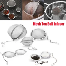

Tea Strainer Stainles Steel Infuser For Tea Brewing Sphere Locking Spice Tea Ball Mesh Tea Sieve Strainers Kitchen Accessories