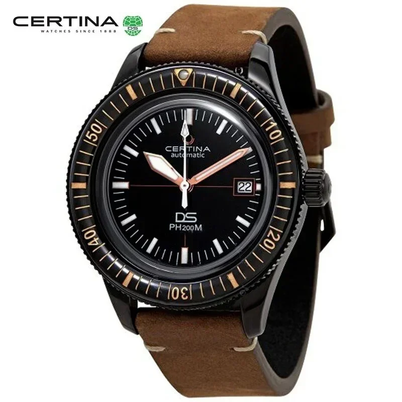 

Certina DS PH200M Quartz Watch Men's Luxury Watch Business Casual Fashion Men Watches Leather Waterproof Watch for Men Big Dial