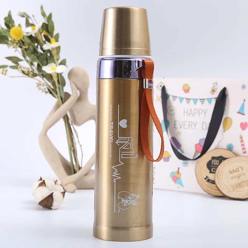 Thermos Alimentaire Portable à Double Couche en Acier Inoxydable