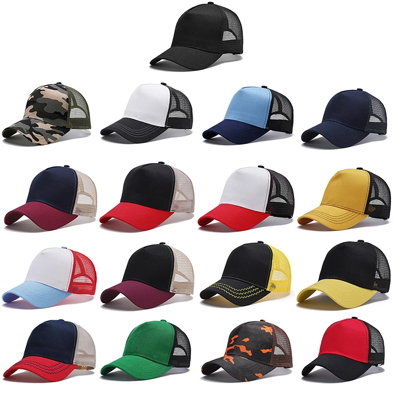 Personalization New Fashion Summer Male Cap Custom Free Printing Embroider Logo Women's Baseball Mesh Caps For Men Trucker Hats 2