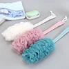 New Body Bath Shower Scrubber Brushes Long Handle Hanging Soft Mesh Back Sponges Bathroom Shower Brush Body Cleaning Accessories 3