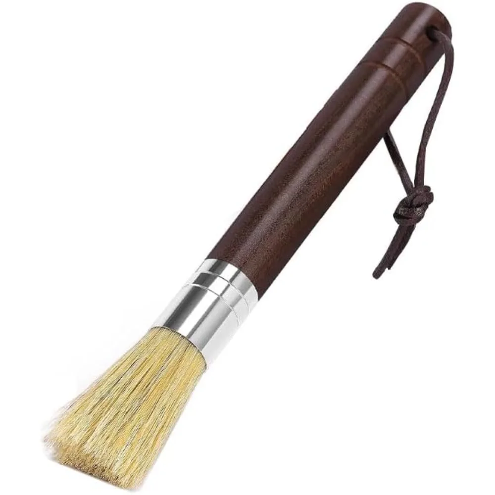 커피 청소 브러시 ​​에스프레소 머신 청소 도구 나무 손잡이 천연 강모 브러시 브리스타 먼지 제거 액세서리