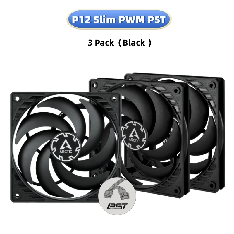 Ultra-Slim Quiet 120mm Case Fan with PWM Sharing Technology, Pressure-Optimized, 300–2100 RPM