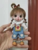 Ob11 Bjd doll clothes Denim strap suit 5