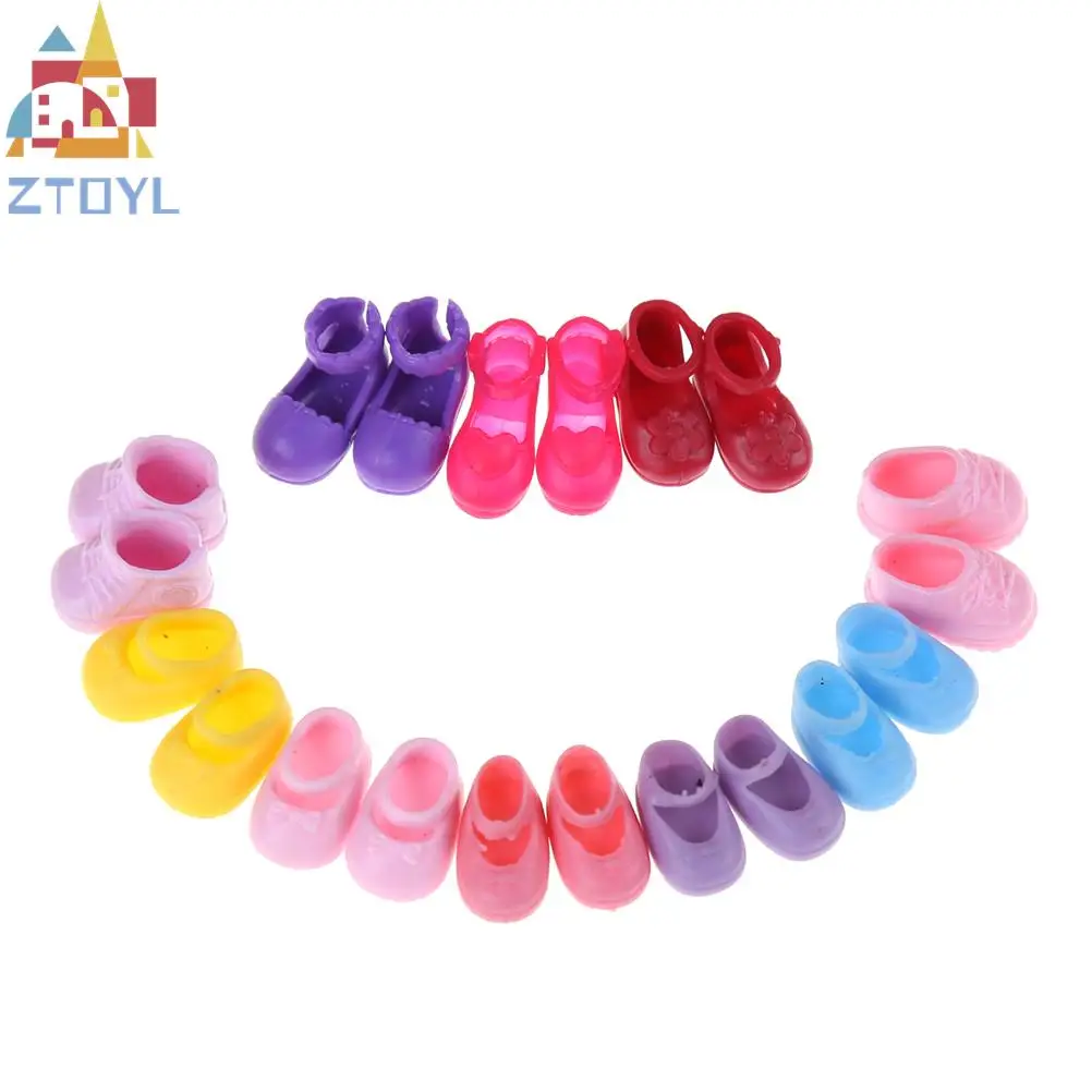 

5 пар ассорти; Модная разноцветная обувь для куклы аксессуары Одежда Платье Опора для Мини-куклы