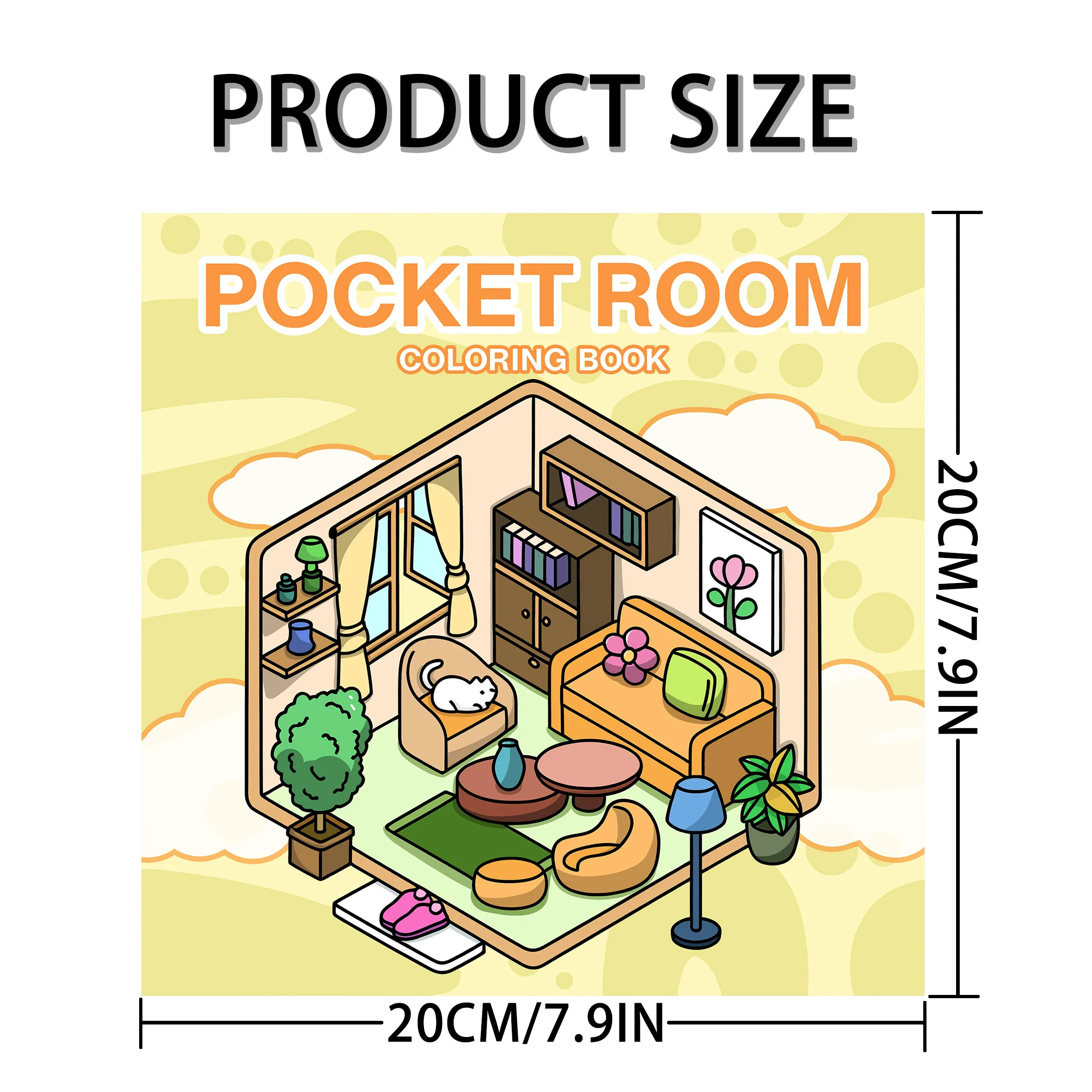 Charming Picture Book: Cozy and Simple Room Decor with Coloring Book Elements - Perfect for Home Aesthetics 2