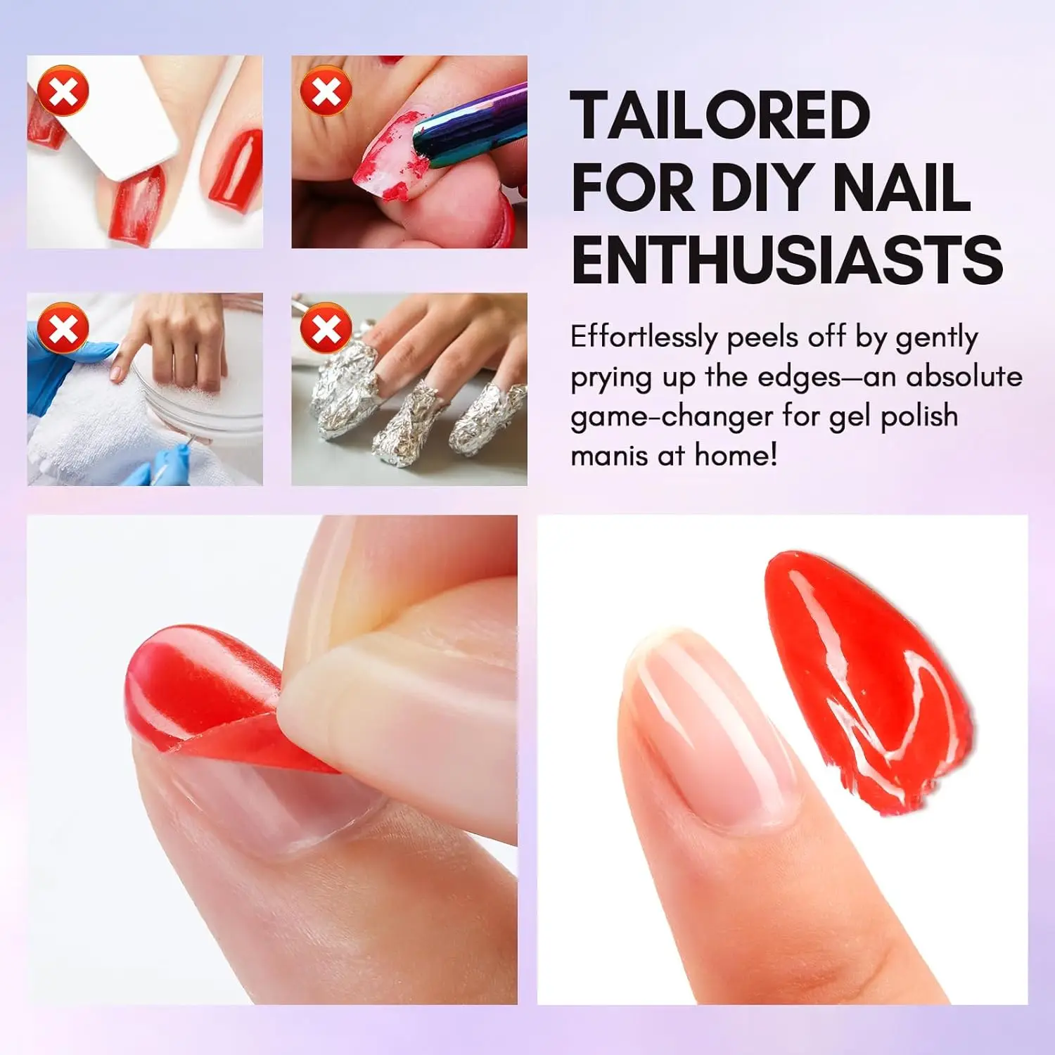 Makartt Peel Off Gel Base Coat for Gel Nail Polish 15ml Peelable Clear Foundation Takeoff Nail Practice Beginners nail gel,nail primer,gel polish base and top coat