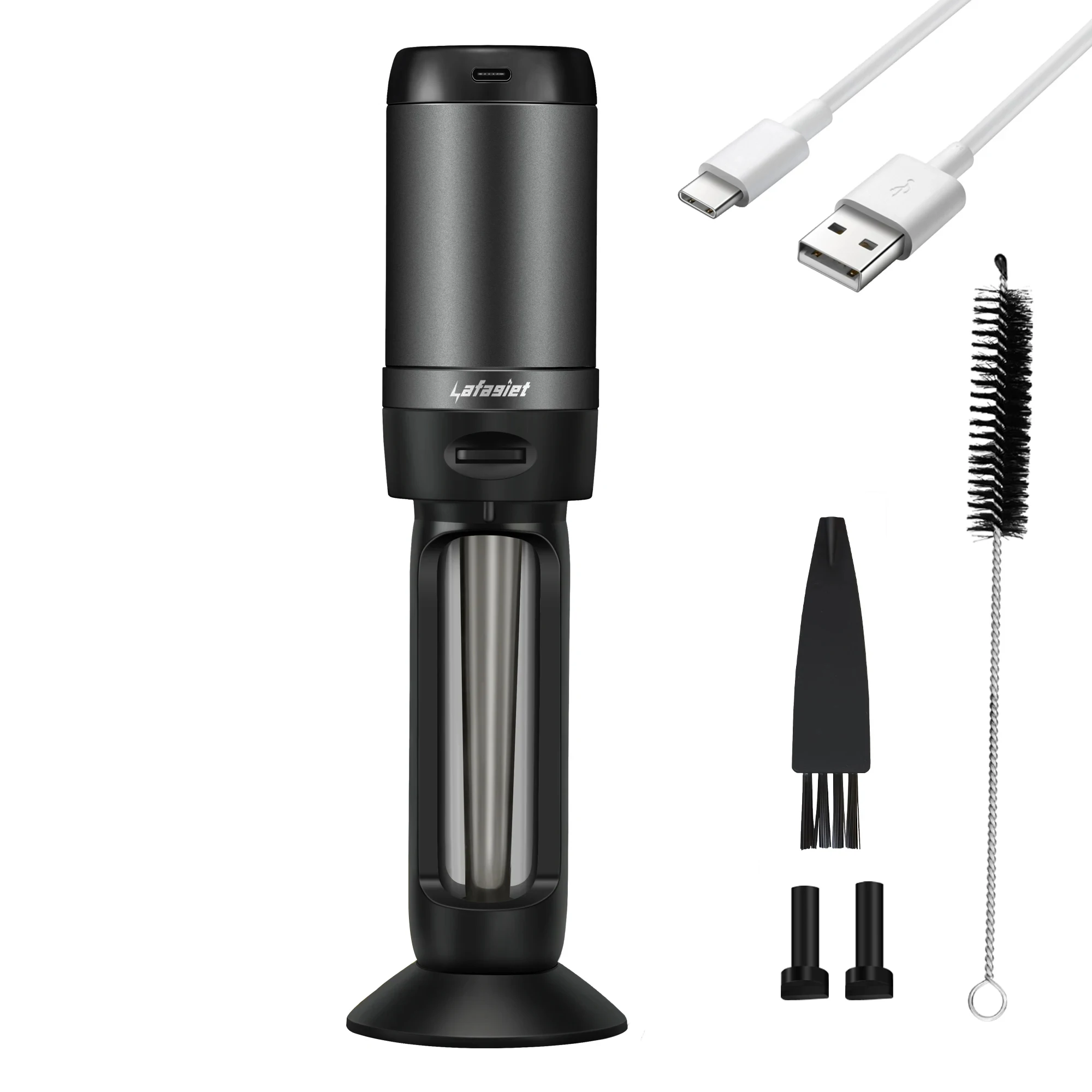 

Automatic Electric Tobacco Grinder With Cone Holder USB Smart Herb Grinders Aluminum Alloy Cigarette Spice Shredder Smoking Tool