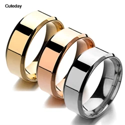 Sleek Brushed Stainless Steel Tungsten Ring - Versatile Unisex Wedding Band, 6 Color Options, 8mm - 8 (Silver)