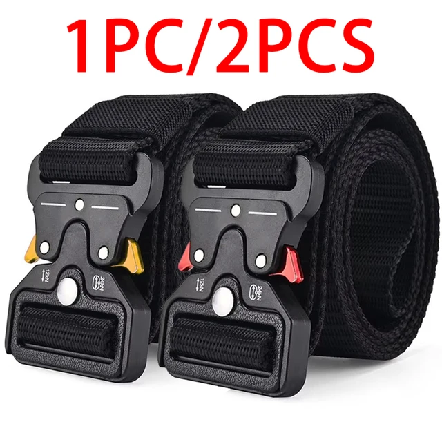 1Pc/2Pcs Versatile Men's Tactical Belts-Durable, Adjustable Design-For Outdoor Sports Enthusiasts，Pair with Jeans，For Men Women