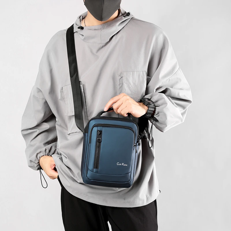 MIERSPORT Nylon Messenger Bag Men School Satchel Shoulder Bag