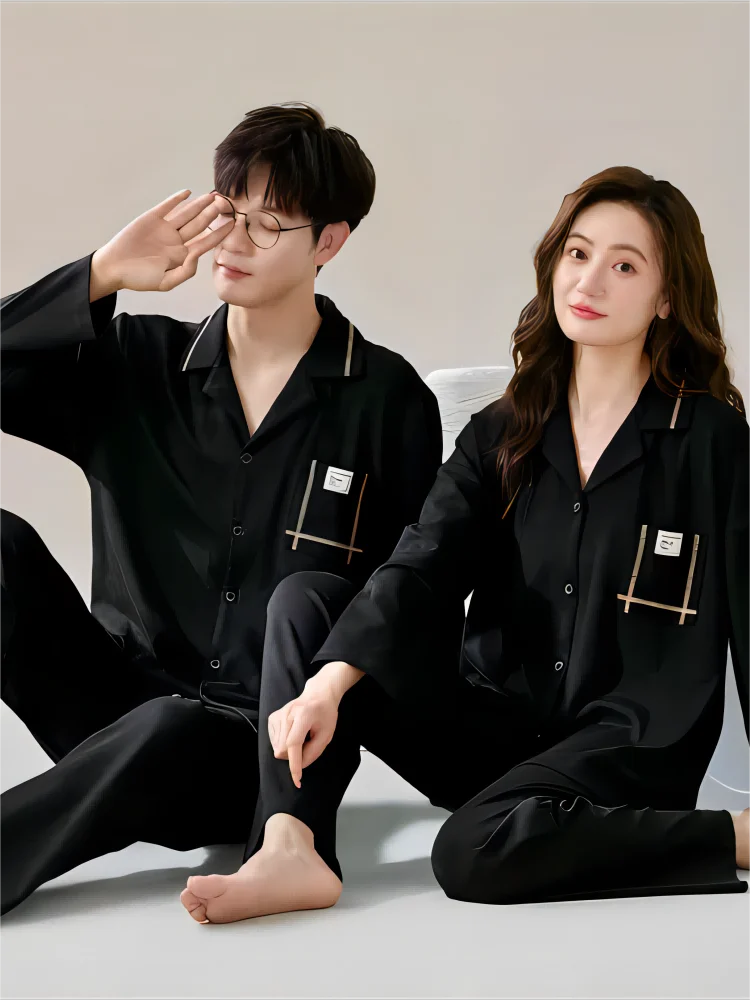 

Cute Matching Pajamas For Couples Couple Outfits Clothing Women's Home Suit Man Sleeping Dress Pajamas Big Size Free Shipping