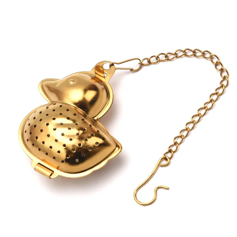 Little Duck Shape Hangable Tea Infuser Mesh Filter Strainer For Loose Tea Leaf Spice Stainless Steel Home Kitchen Accessories
