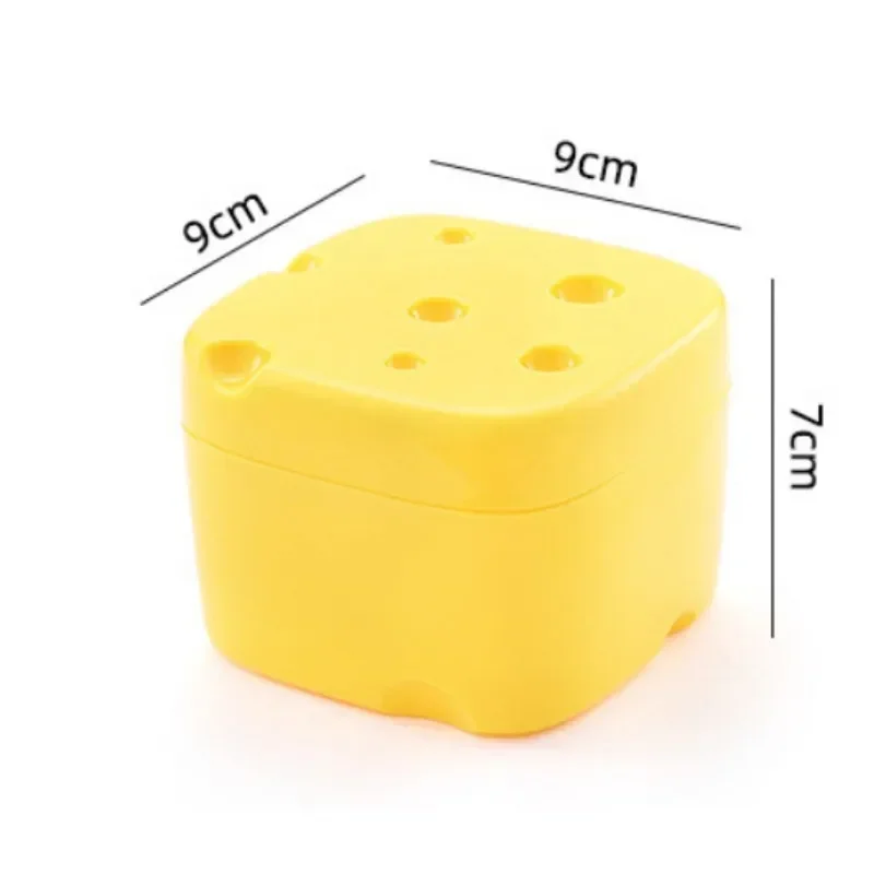 1PC Kitchen Crisper ABS Clamshell Cheese Box Refrigerator Crisper Food and Snack Distribution Cheese Storage Box Food Container