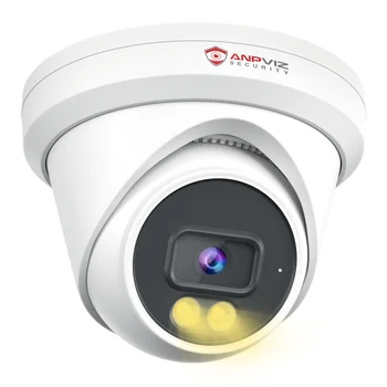 Anpviz 8MP PoE IP Camera, Built-in Mic 512GB SD Slot Security 4K Turret IP Camera Outdoor Indoor Smart Color Night Vision 100ft 1