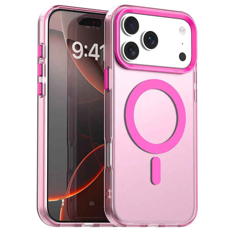 Translucent Candy Color Matte Shockproof Protective Phone Case
