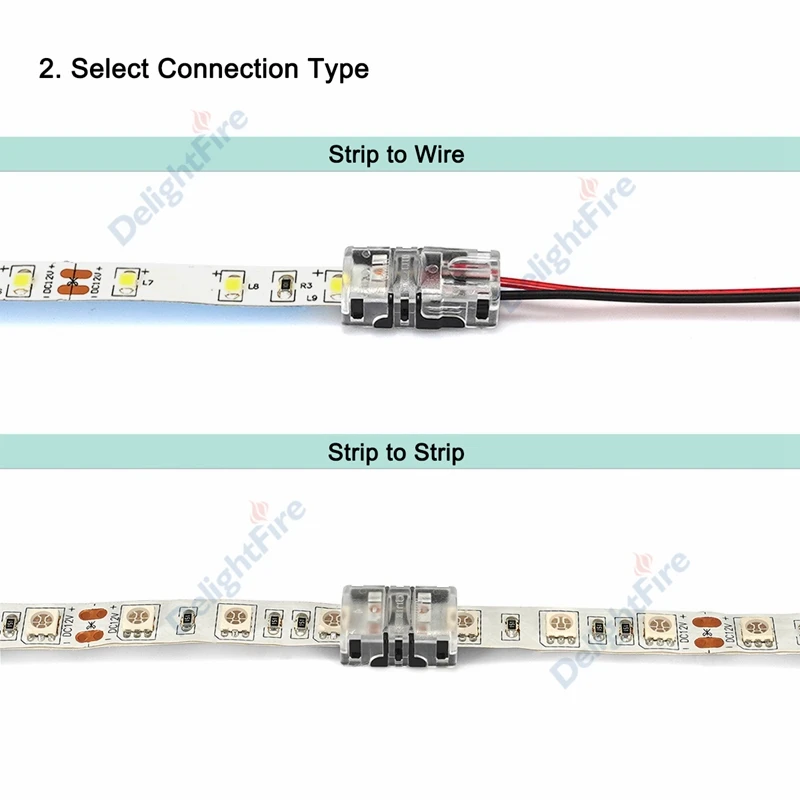 2/5pcs 2pin Led Connectors 4/5/6 Pin 3pin 4pin Rgb Led Strip Connector For  Ws2812b Smd 5050 Led Strip Light Wire Terminal Splice - Connectors -  AliExpress