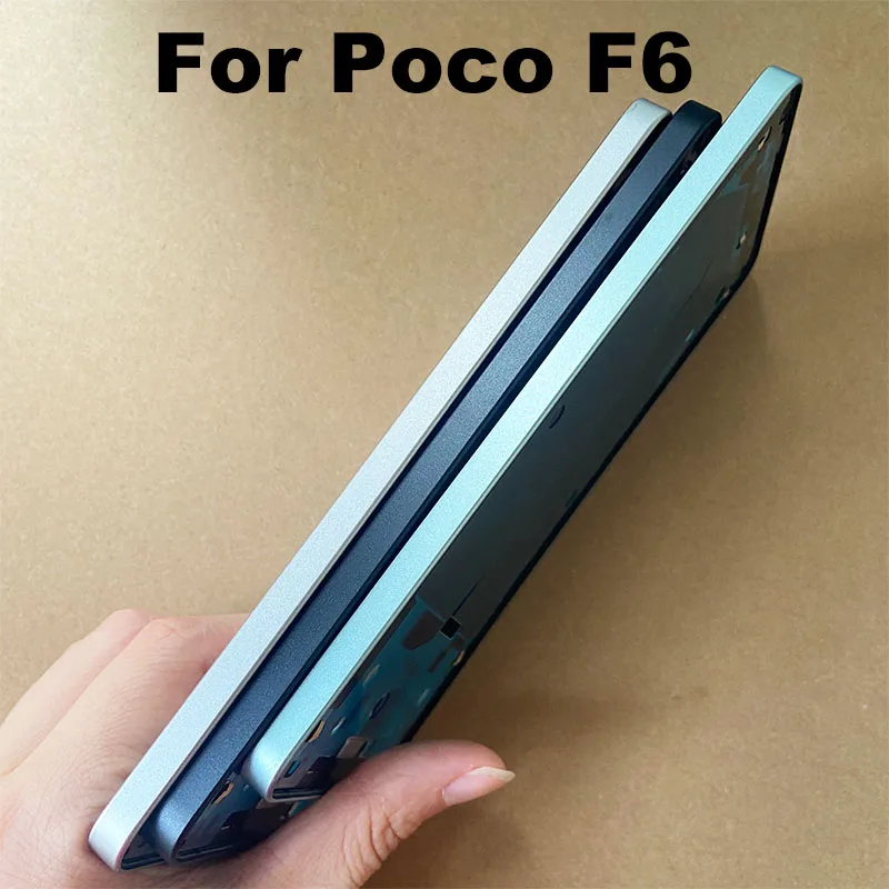For Xiaomi Poco F6 Middle Frame LCD Front Frame Housing Bezel