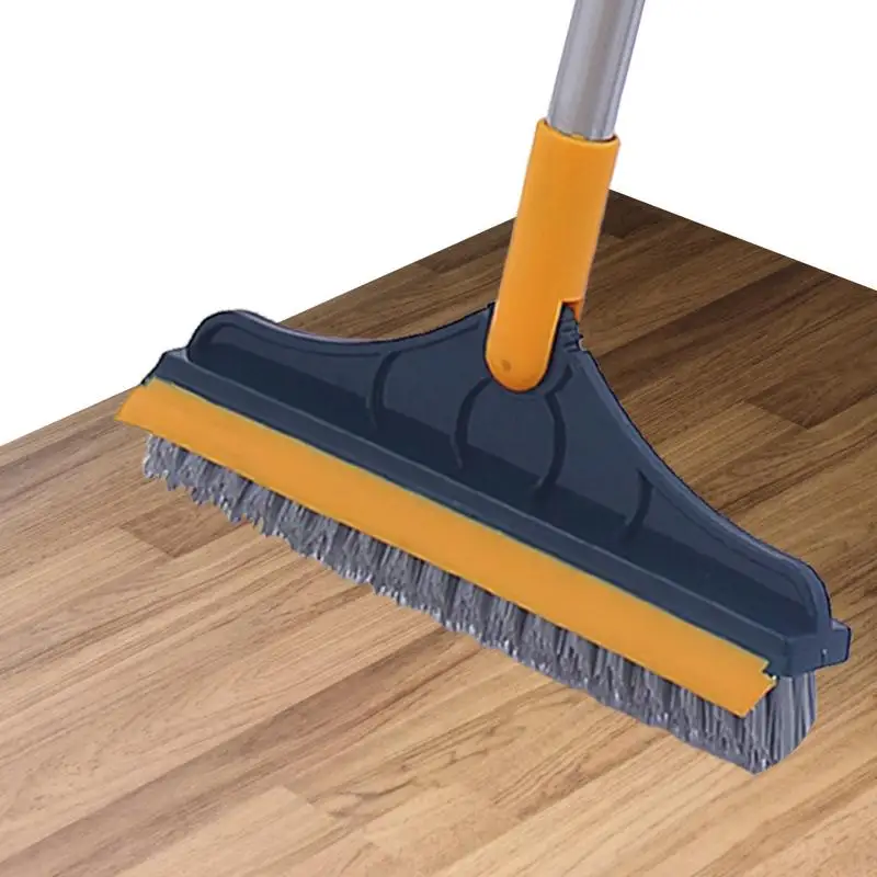 

Floor Scrub Brush With Long Handle 2 In 1 Scrape Brush 120 Degree Rotating Bathroom Kitchen Crevice Cleaning Brush Brush Head