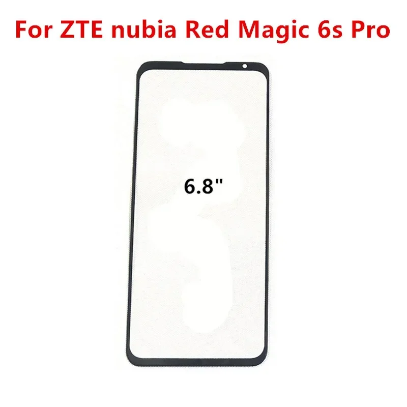 Front Glass For ZTE Nubia Red Magic 10 9 Pro Plus 8 6 6R 6S Pro 7 Play Touch Screen LCD Display Out Panel Repair Parts + OCA lcd display replacement glass screen replacement touch screen digitizer replacement optical clear adhesive film