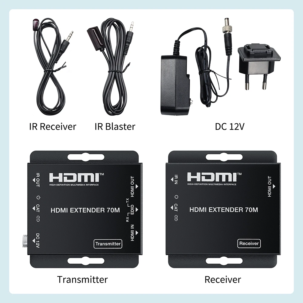 4K HDMI ͽٴ, Cat6/7 ̺, ִ 70m, 230ft, IR  HDMI  ƿ, HDTV  TV PS4 PC