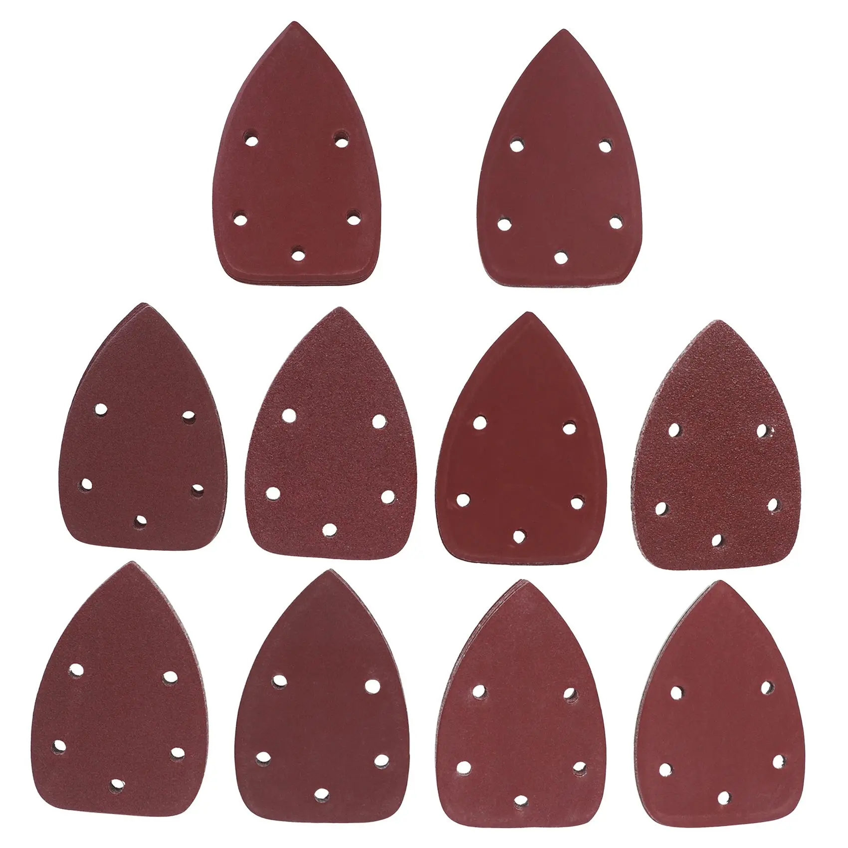 50 Pezzi Mouse Detail Sander Carta Vetrata Carta Abrasiva Gancio E Anello Assortiti 40/ 60/ 80/ 100/ 120/ 180/ 240/ 320/ 400/ 800 Grane