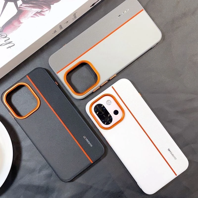 Elegant PU Leather Silicone Phone Case - Premium Protective Back Cover