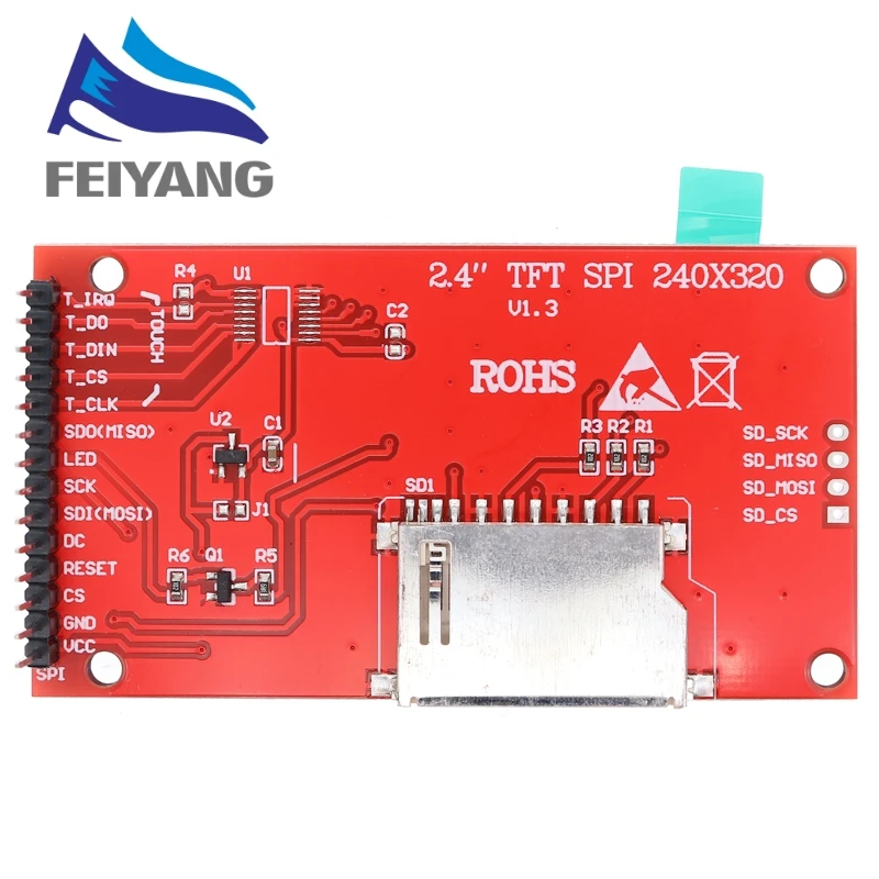 2,4 / 2,8 cala 240x320 SPI TFT Moduł portu szeregowego 5V/3.3V