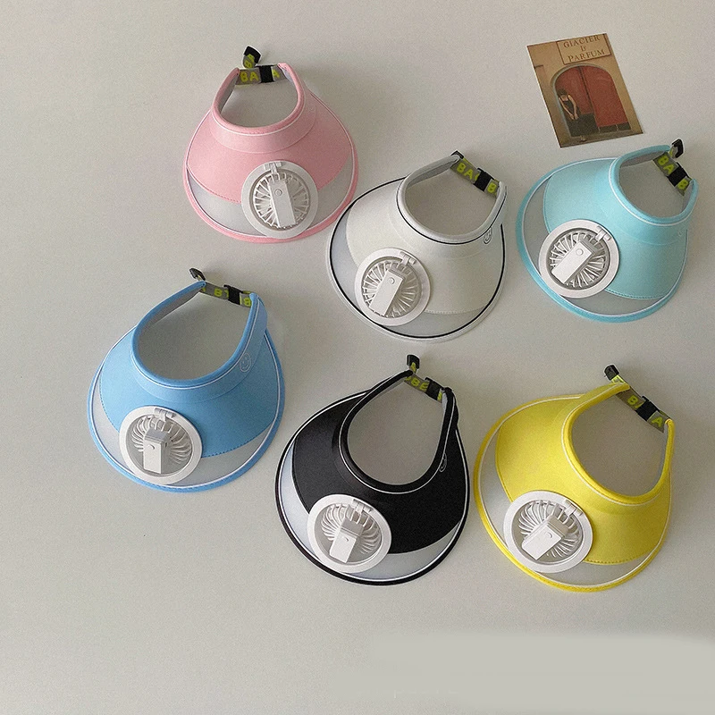 Children Boys Girls Summer Straw Hat With Visor Ears Kids Cap Toddler Funny Cute Pink Sun Hat Baby Beach Stuff Accessories Item