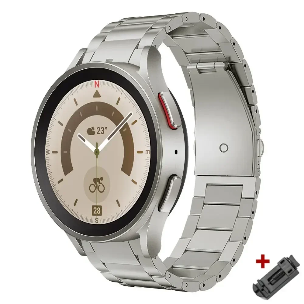 Premium No Gaps Titanium Metal Watch Strap Bracelet